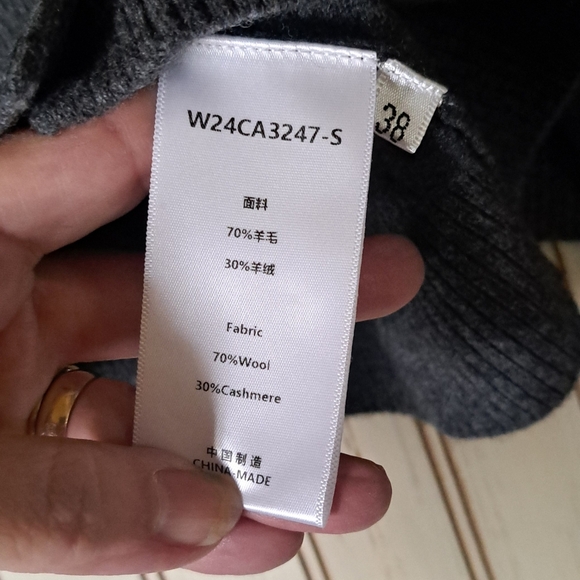 Stunning Cashmere Wool Blend Cardigan W/  Sweater Vest Small Academia INFFTRU - Picture 7 of 12